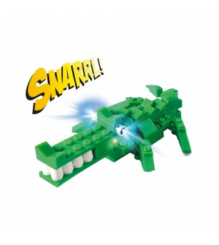 Jucarie - Seturi de constructie cu lumini si sunete Stax - Crocodil - Jucării