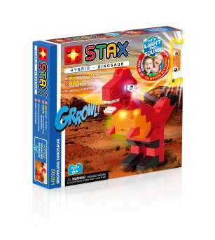 Jucarie - Seturi de constructie cu lumini si sunete Stax - Dinozaur - Jucării