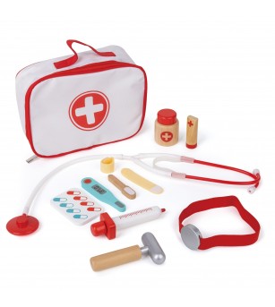 Jucarie - Set doctor, valiza alba (11 piese) - Jucării