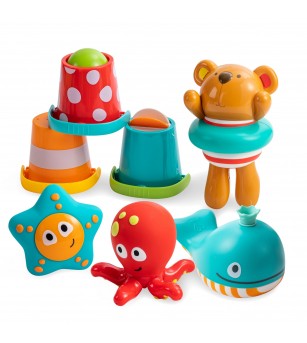 Jucarie de baie - Primul meu set (7 piese) - Jucării