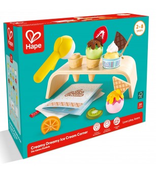 Jucarie din lemn - Coltul cu inghetata (20 piese) - Jucării