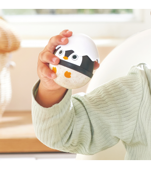 Jucarie din lemn - Familia de Pinguini Hopa Mitica - Jucării