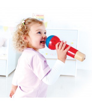 Jucarie din lemn - Microfon cu ecou puternic - Jucării