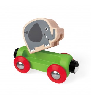 Jucarie din lemn - Tren calatorie in Jungla - Jucării