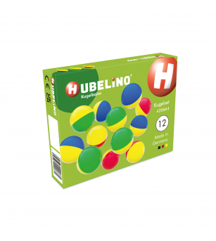 Jucarie Marble Run extensie bile 2 culori Hubelino (12 piese) - Jucării