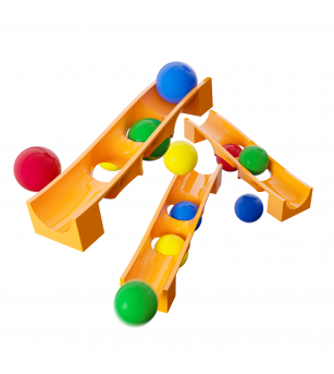 Jucarie Marble Run extensie capcana de bile Hubelino (15 piese) - Jucării