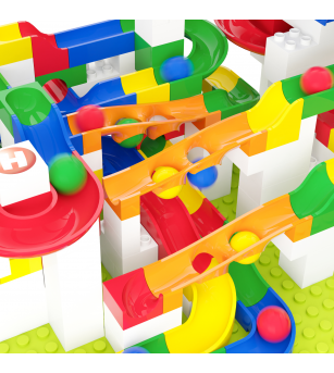 Jucarie Marble Run extensie capcana de bile Hubelino (15 piese) - Jucării