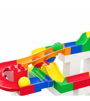 Jucarie Marble Run extensie capcana de bile Hubelino (15 piese) - Jucării