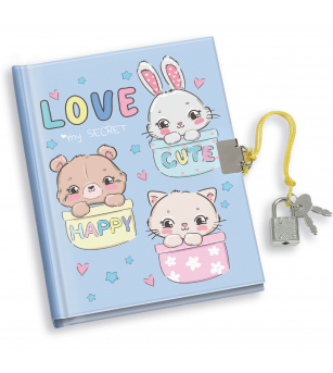 Jurnal Love, cu cutie cadou, 80 de pagini, 13 x 18 cm (6 buc/display) - Rechizite