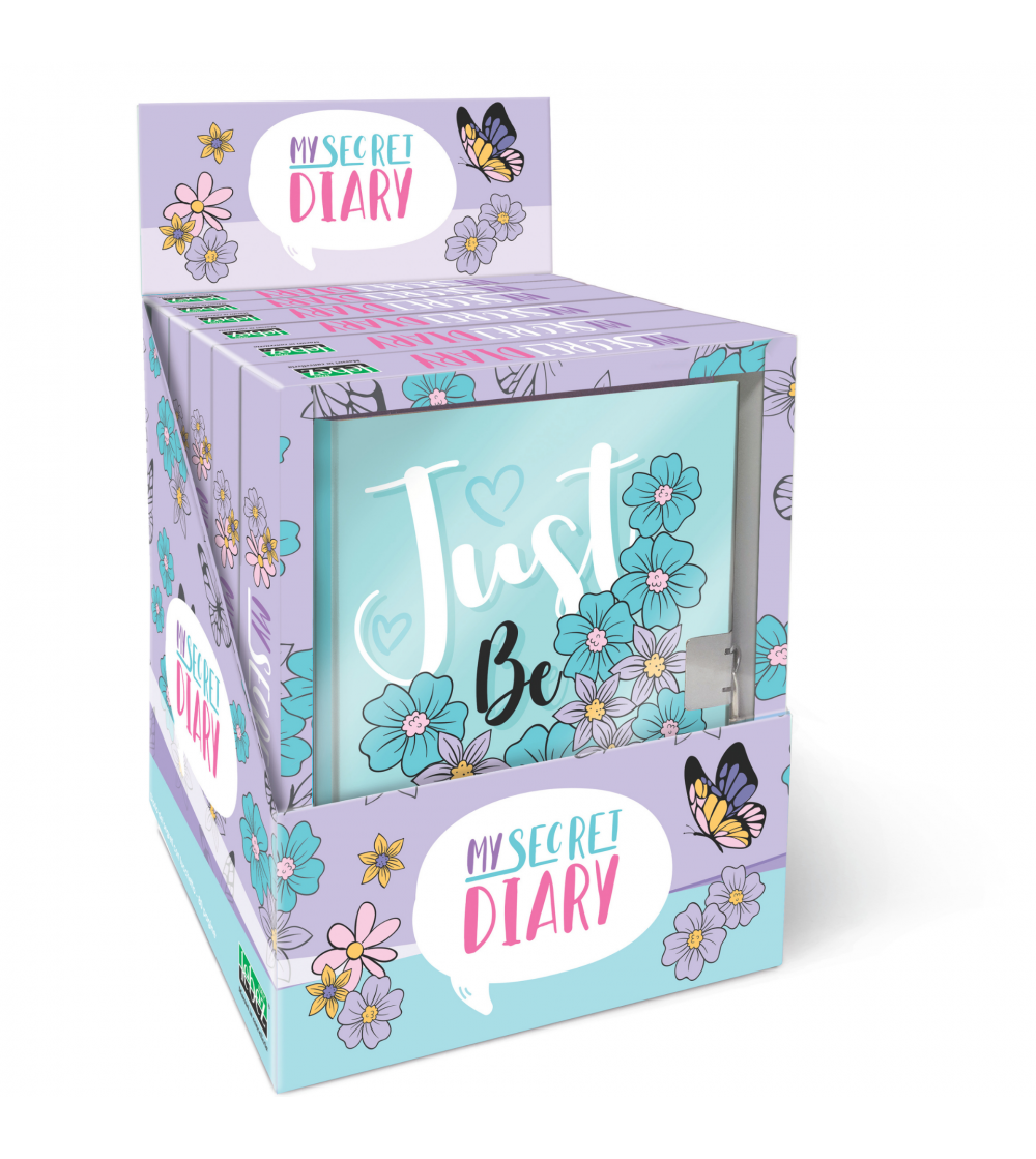Jurnal Lovely & Cute, cu cutie cadou, 80 de pagini, 13 x 18 cm (6 buc/display) - Rechizite
