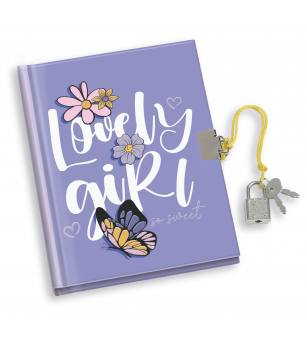 Jurnal Lovely & Cute, cu cutie cadou, 80 de pagini, 13 x 18 cm (6 buc/display) - Rechizite