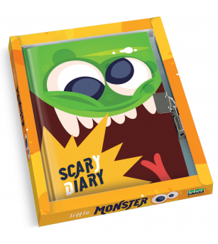 Jurnal Monster, cu cutie cadou, 80 de pagini, 13 x 18 cm (6 buc/display) - Rechizite
