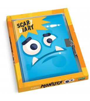 Jurnal Monster, cu cutie cadou, 80 de pagini, 13 x 18 cm - Rechizite