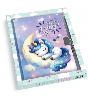 Jurnal Pretty Unicorn, cu cutie cadou, 80 de pagini, 13 x 18 cm (6 buc/display) - Rechizite