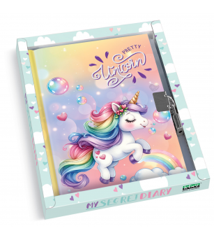Jurnal Pretty Unicorn, cu cutie cadou, 80 de pagini, 13 x 18 cm (6 buc/display) - Rechizite
