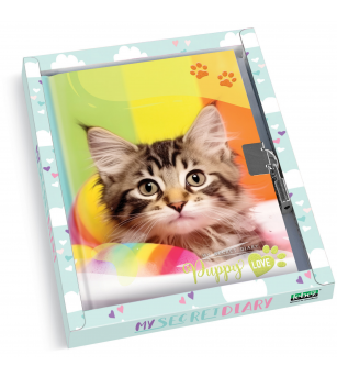 Jurnal Puppy, cu cutie cadou, 80 de pagini, 13 x 18 cm (6 buc/display) - Rechizite