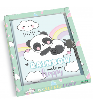 Jurnal Rainbow, make me happy, cu cutie cadou, 80 de pagini, 13 x 18 cm - Rechizite