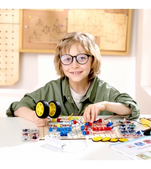 Jucarie Labbox - Circuit Explorer Lab Kit, 100+ experimente (76 piese) - Jucării