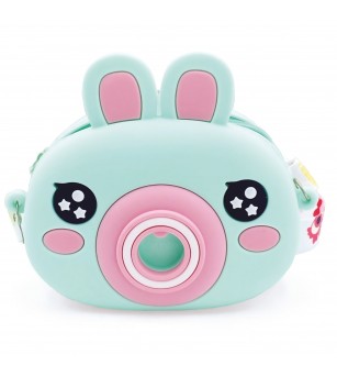 Mini geanta Bags Bunny din silicon, cu fermoar si curea de umar reglabila - 13.5 x 15 (8 buc/display) - Rechizite
