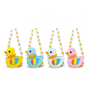 Mini geanta Ducky din silicon, cu fermoar si curea de umar reglabila - 15 x 17 x 2.5 cm - Rechizite Mini geanta Ducky din silicon, cu fermoar si curea de umar reglabila - 15 x 17 x 2.5 cm - Rechizite