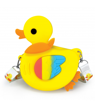 Mini geanta Ducky din silicon, cu fermoar si curea de umar reglabila - 15 x 17 x 2.5 cm - Rechizite Mini geanta Ducky din silicon, cu fermoar si curea de umar reglabila - 15 x 17 x 2.5 cm - Rechizite