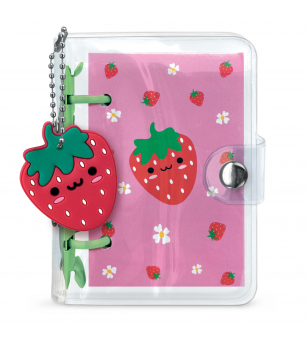 Mini Notebook cu breloc din silicon, 100 pagini liniate, 6.5 x 9.5 cm (12 buc/display) - Rechizite