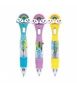 Mini pix 4 culori in 1 cu LED, Rainbow, 3 modele - Rechizite