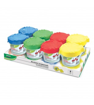 Pahar pentru pictura cu capac dublu pentru protectie (8 buc/display) - Rechizite