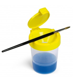Pahar pentru pictura cu capac dublu pentru protectie (8 buc/display) - Rechizite
