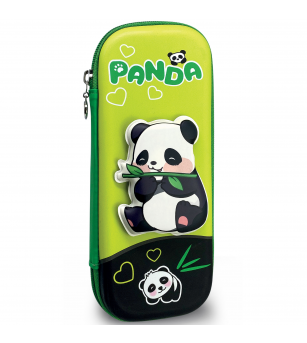 Penar - Panda & Capibara cu fermoar si model 3D - 9.5 x 23 x 3.8 cm (12buc/display) - Rechizite