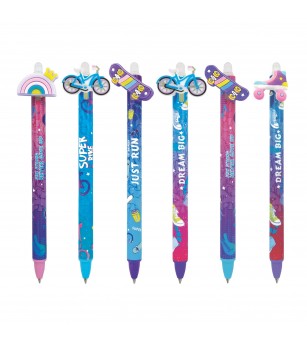 Pix care se sterge cu snap, Upsy Urban, 6 modele - Rechizite Pix care se sterge cu snap, Upsy Urban, 6 modele - Rechizite