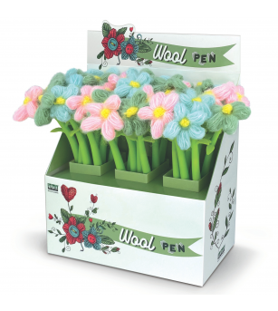 Pix flexibil Floare de lana, ø 4.5 cm (36 buc/display) - Rechizite
