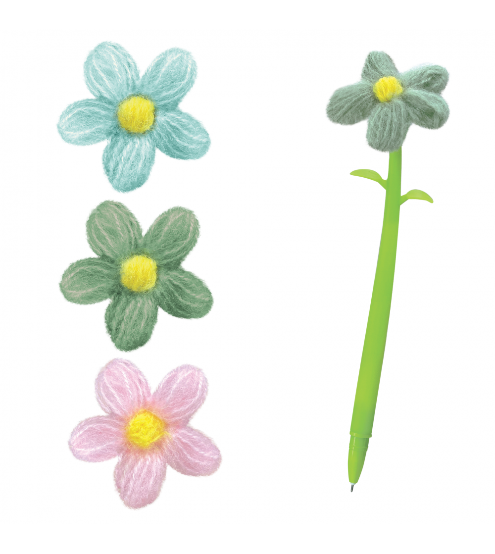 Pix flexibil Floare de lana, ø 4.5 cm - Rechizite Pix flexibil Floare de lana, ø 4.5 cm - Rechizite