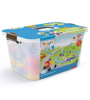 PolyM - Dual Track Building - Pro (101 piese) - Jucării