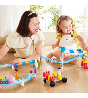 PolyM - Dual Track Building - Pro (101 piese) - Jucării