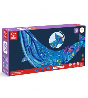Puzzle - Balena cu cocoasa cu piese tematica ocean, 200 piese - Jucării