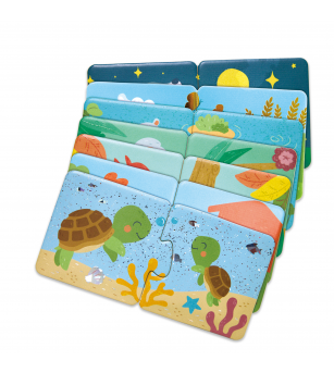Puzzle potriveste perechea - Animale si pui (36 piese) - Jucării