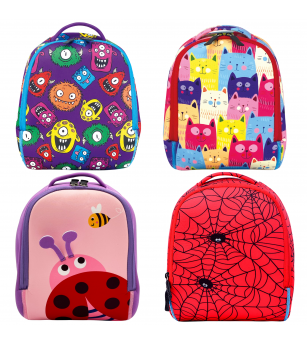 Rucsac gradinta Baby Bag colorat, din neopren 21 x 24 x 11 cm (4 modele) - Rechizite