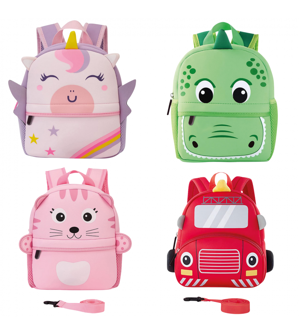 Rucsac gradinta Baby Bag cu animalute, din neopren 32 x 21 x 8 cm (4 modele) - Rechizite