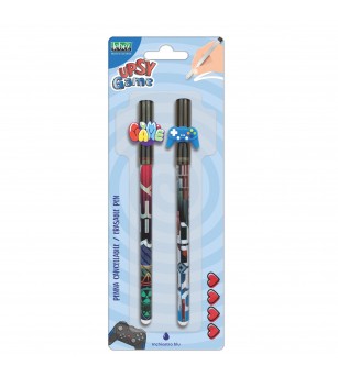 Set 2 pixuri care se sterge cu snap, Upsy Game (blister) - Rechizite
