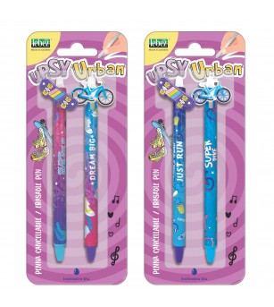 Set 2 pixuri care se sterge cu snap, Upsy Urban (blister) - Rechizite