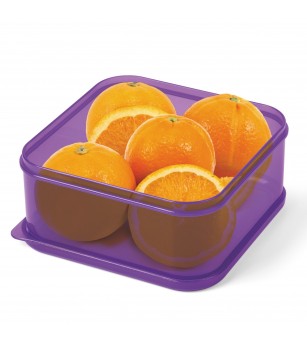Set 4 caserole pranz din tritan transparent (6 seturi/display) - Rechizite