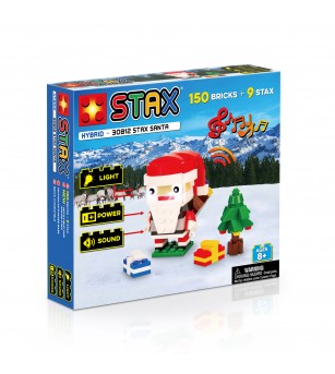 Set de construit de jucarie STAX, cu Mos Craciun, sunete si lumini - Jucării