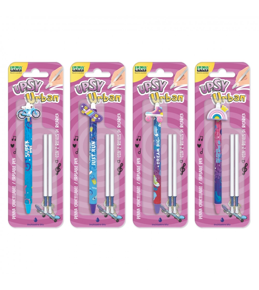 Set pix care se sterge cu snap si 2 rezerve, Upsy Urban (blister) - Rechizite