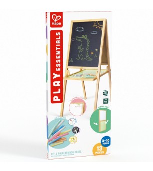 Sevalet din bambus pliabil, fata-verso cu accesorii (13 piese) - Jucării