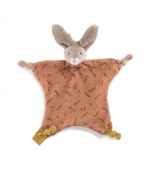 Comforter, jucarie bebe senzoriala Iepuras argila, Moulin Roty - Jucării bebeluși