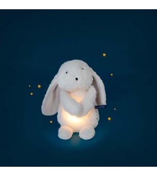 Iepuras plus cu lumina de veghe pentru bebelusi, Moulin Roty - Jucării bebeluși Iepuras plus cu lumina de veghe pentru bebelusi, Moulin Roty - Jucării bebeluși