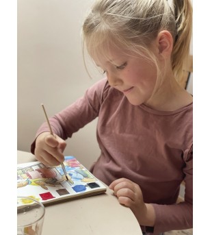 Joc creativ Carte de colorat cu acuarela, Egmont Toys - Art and crafts