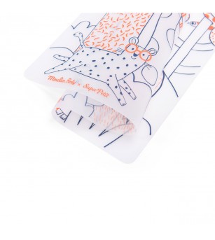 Joc creativ Plansa din silicon de colorat, Moulin Roty - Seturi de pictura și desenat