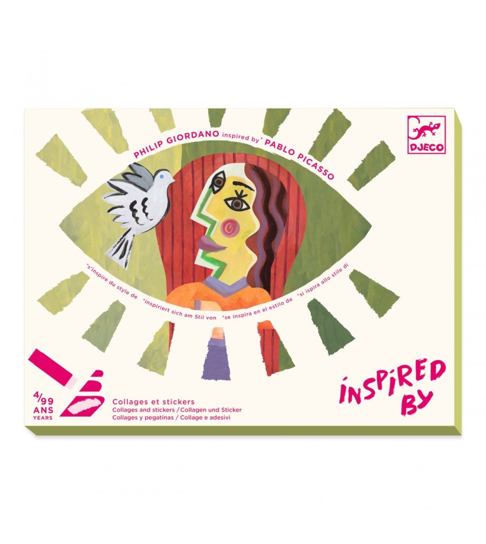 Atelier creativ Cap patrat Inspired by Picasso, Djeco - Seturi creative DIY